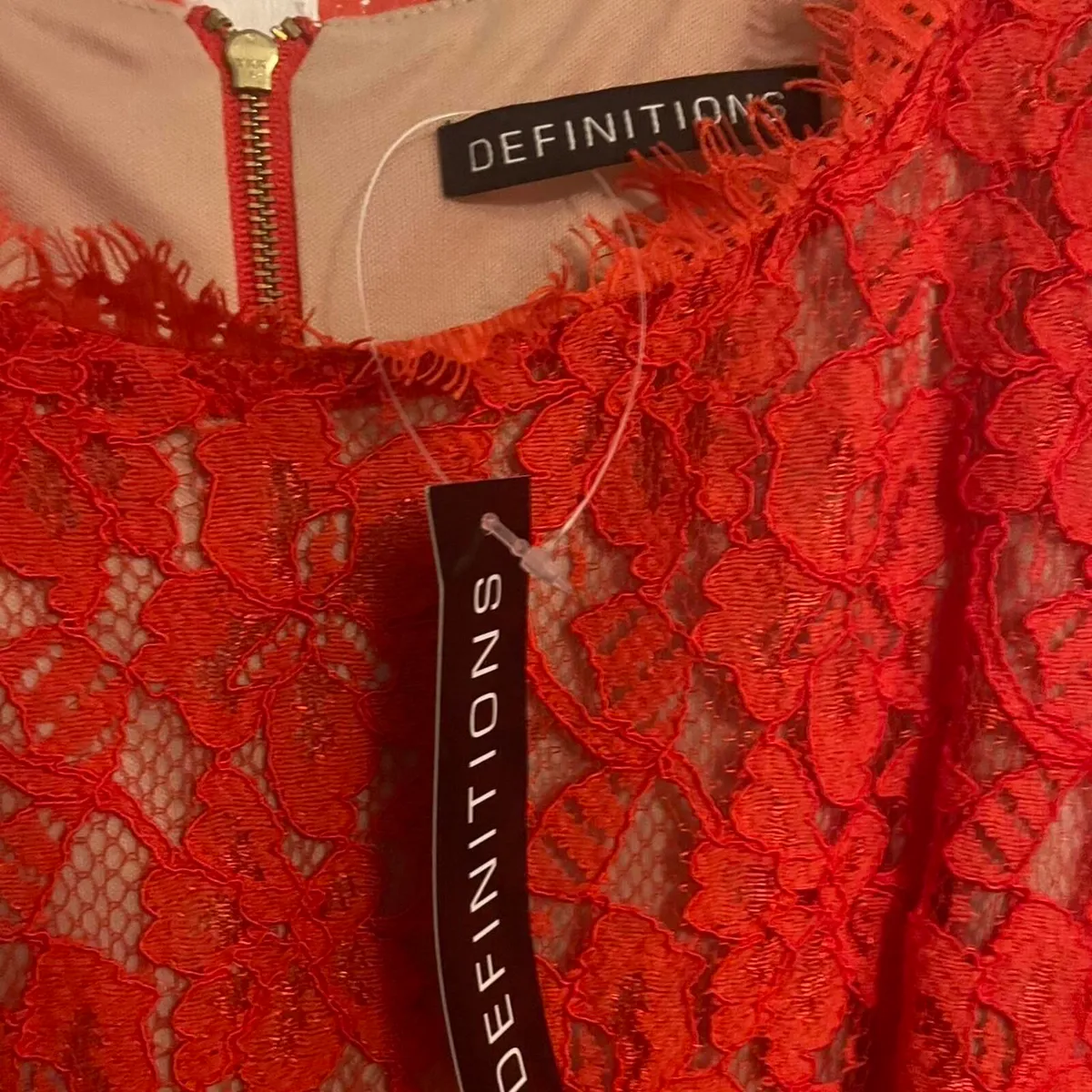 Dorothy Perkins red lace dress - Image 3