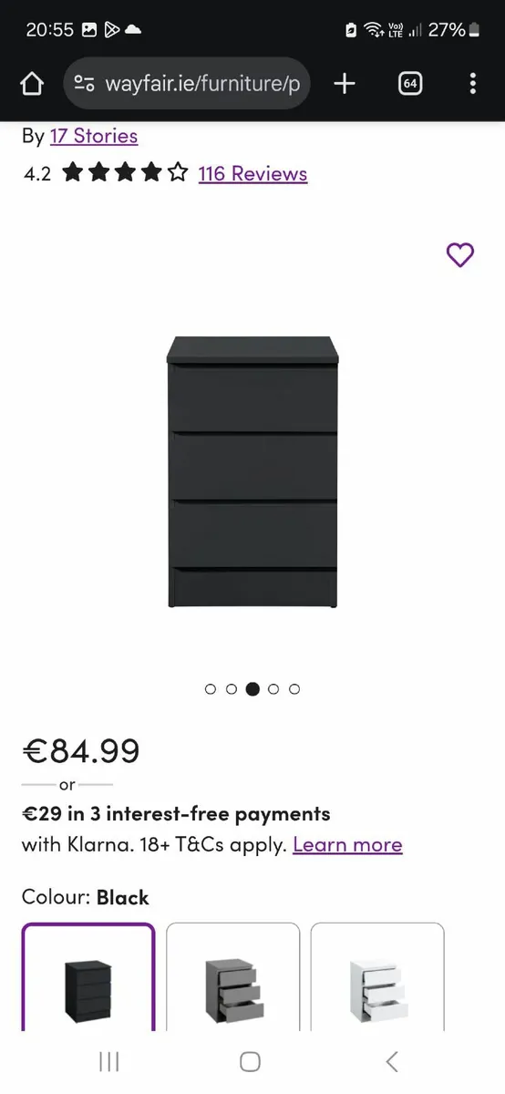 Bedside locker - Image 1
