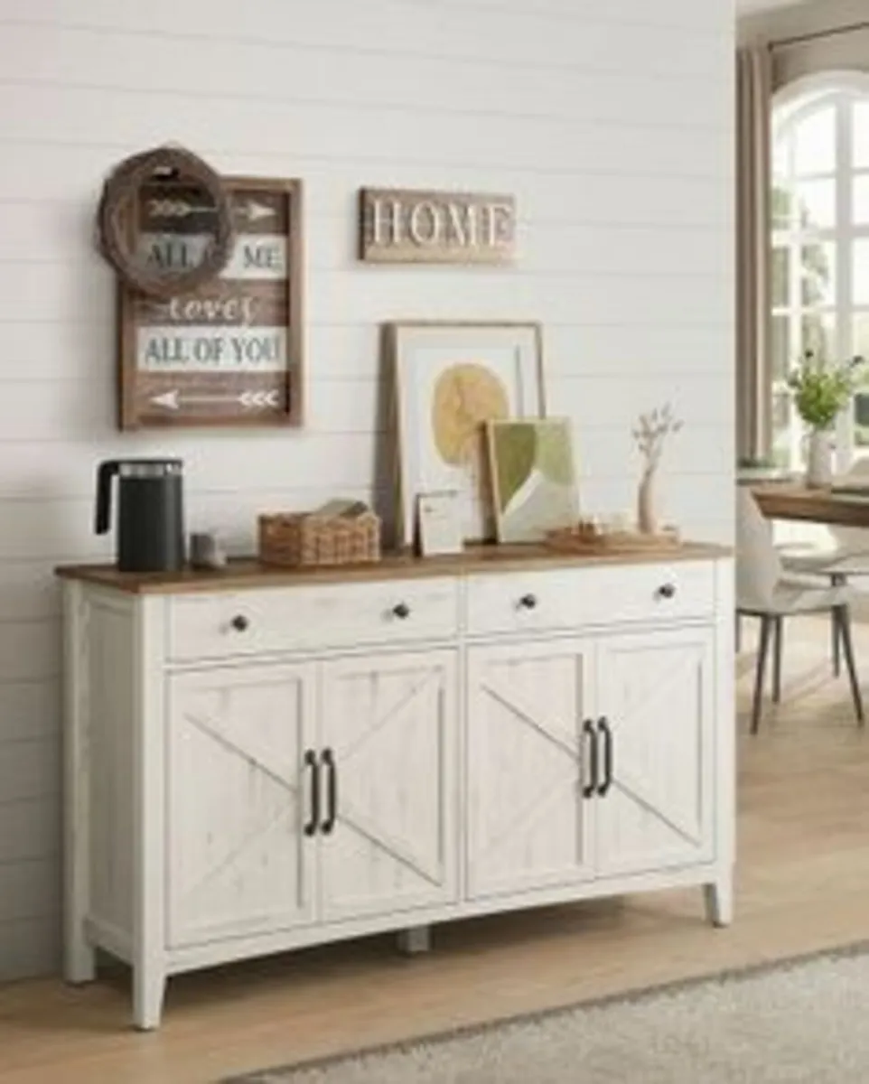 Vintage Country House Sideboard Elegant Storage Ca - Image 1