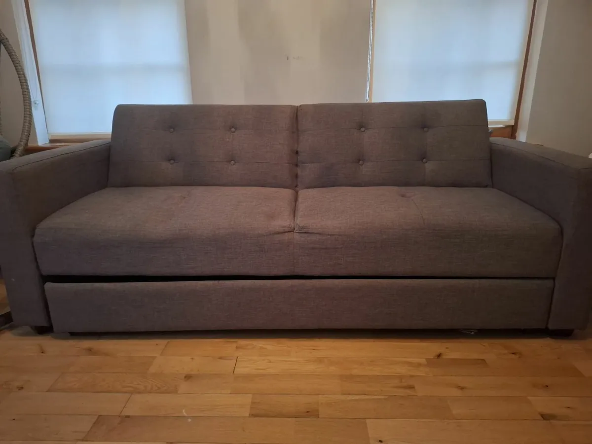 Convertible Couch Bed with storage - Image 1