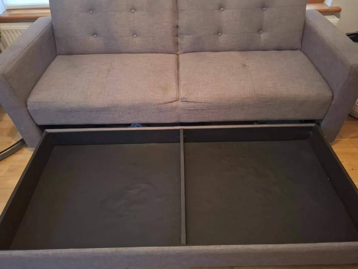 Convertible Couch Bed with storage - Image 3