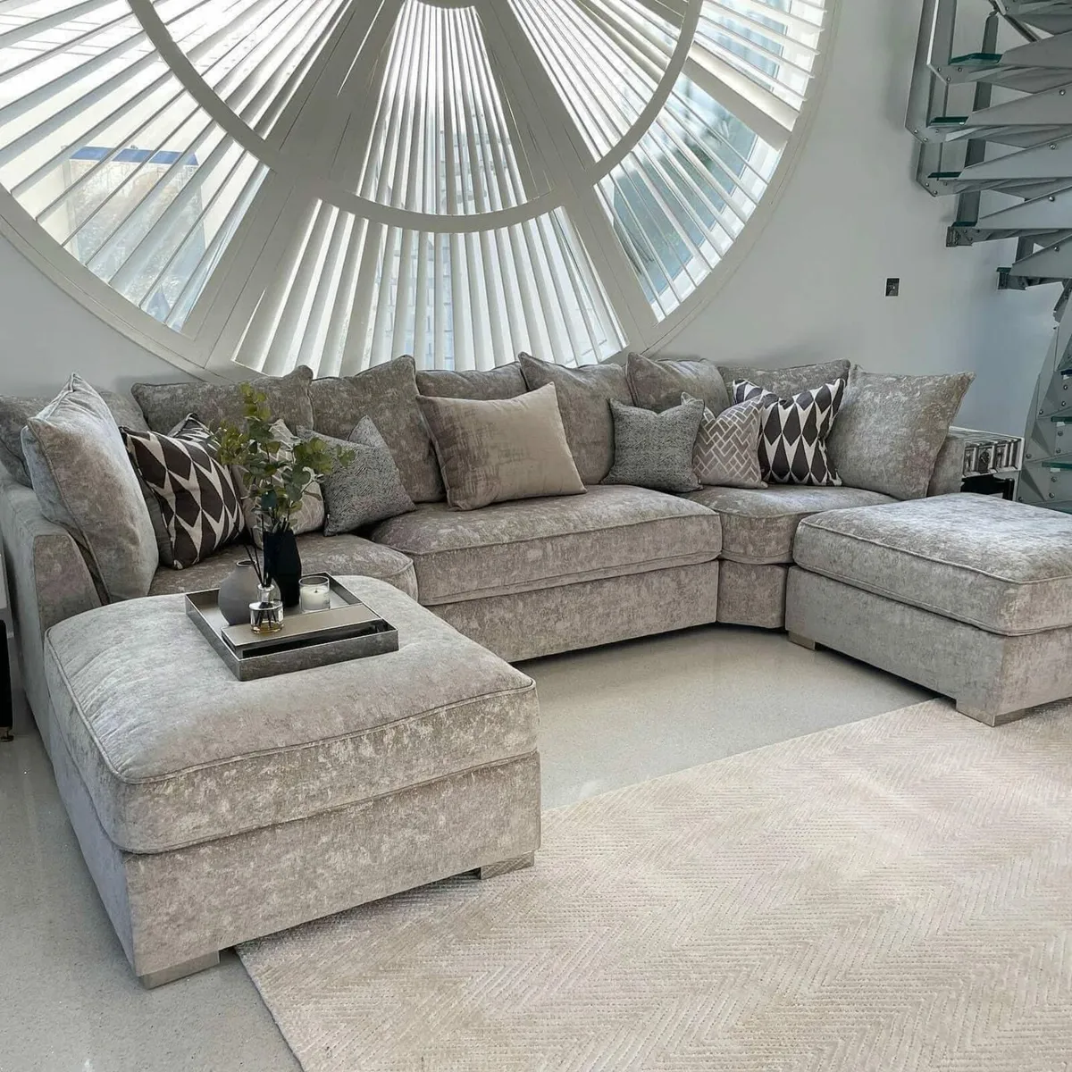 Modern U-Shape Sofa – Comfortable & Stylish – Cork - Image 1