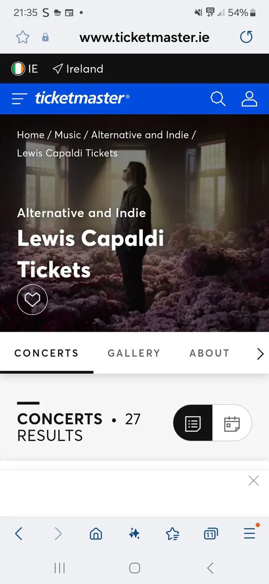 Sold out show Lewis capaldi ticket x2
