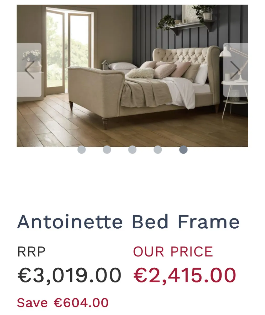 Super King bed frame & mattress - Image 1