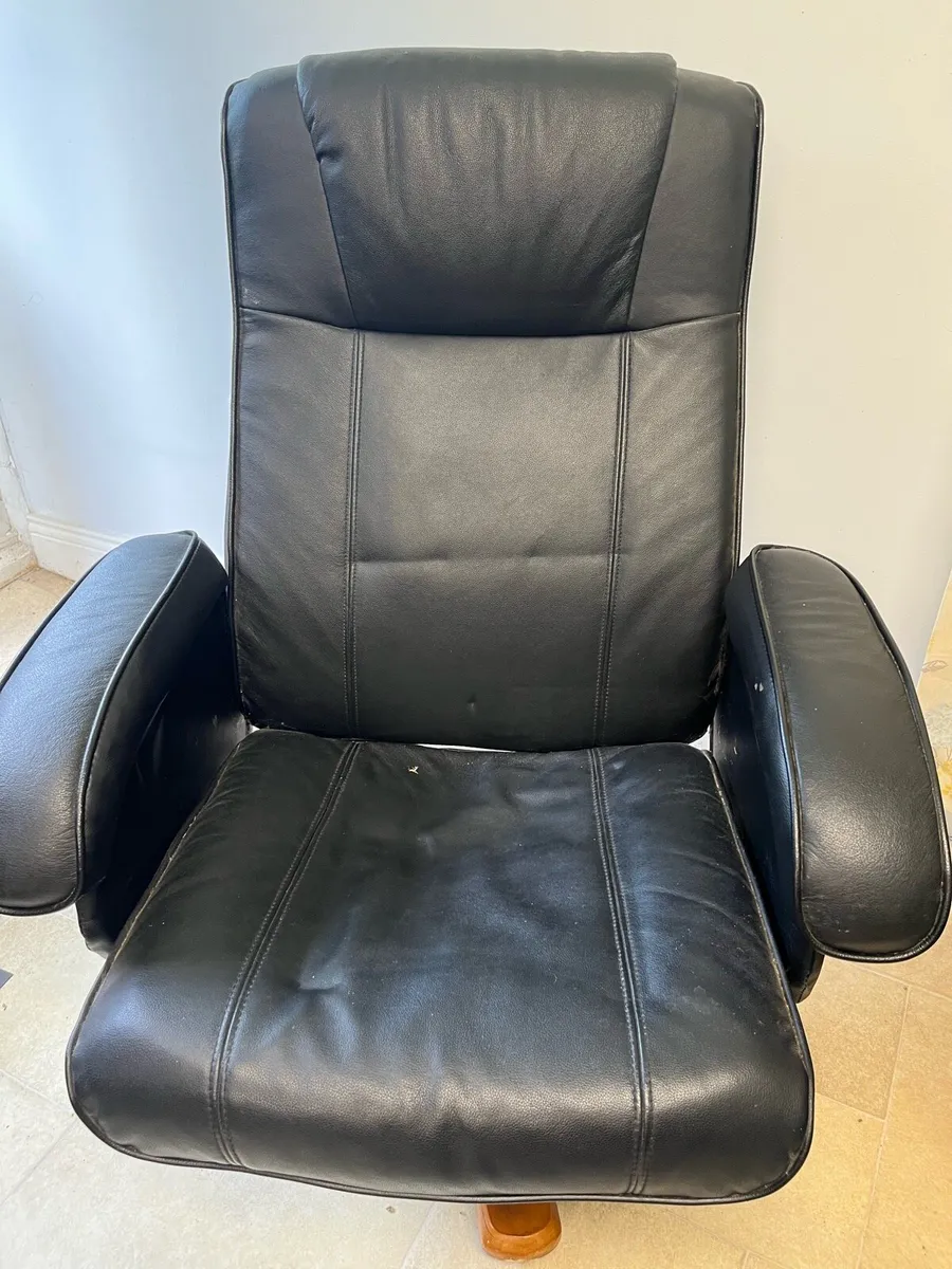 Leather arm chair - Image 2