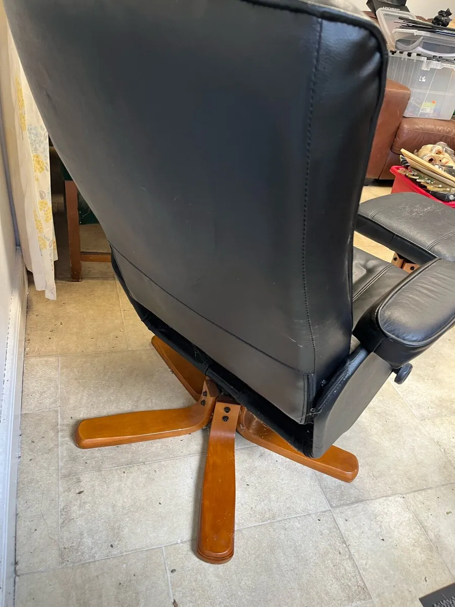 Leather arm chair - Image 3