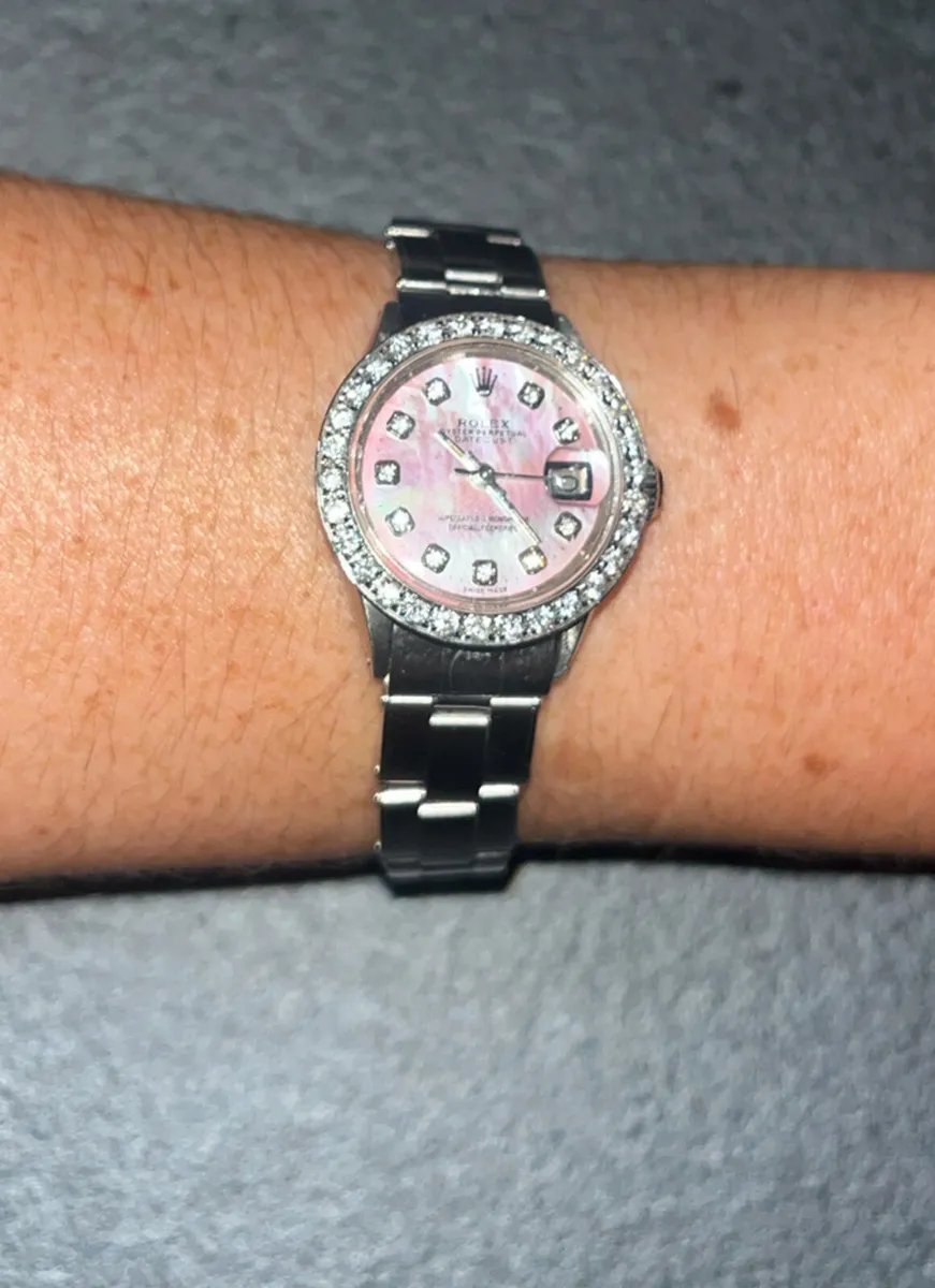 Rolex Datejust Pink Dial - Image 3