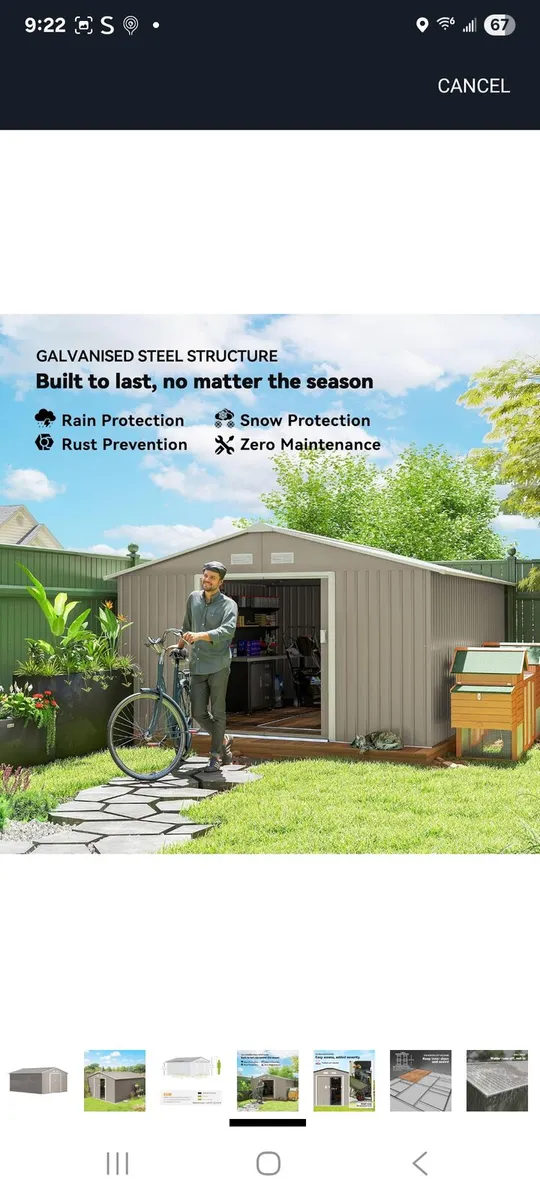 13 x 11ft Metal Garden Shed - Image 3