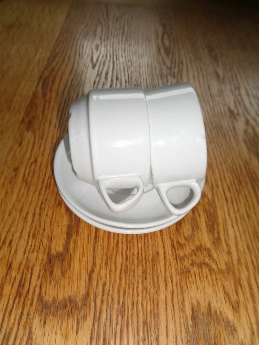 Nespresso Cups and Saucers x 2 for Sale - Image 4