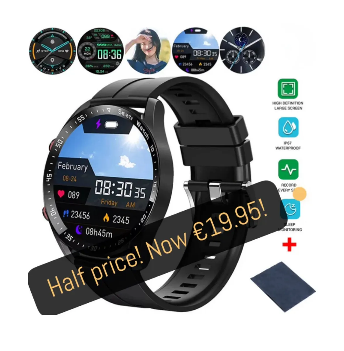 New Smartwatch Fitness Tracker - Image 1