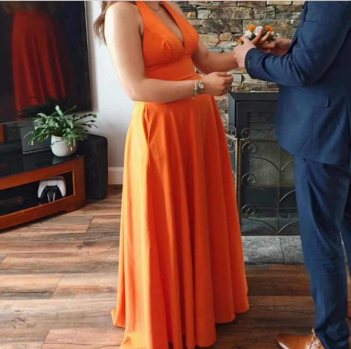 Orange Dani’s closet debs dress - Image 3