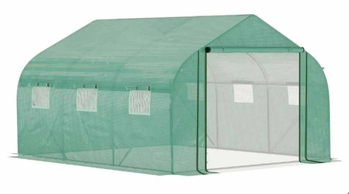 Walk-in Polytunnel Garden Greenhouse, Outdoor - Image 1
