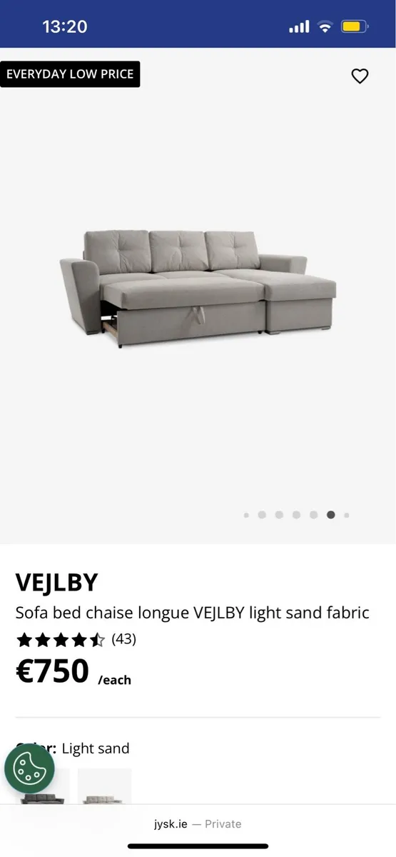 L shaped Sofa bed - Image 2