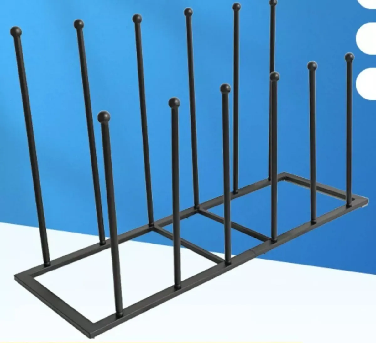 6 Pair Welly Boot Metal Rack Indoor or Outdoor NEW - Image 2