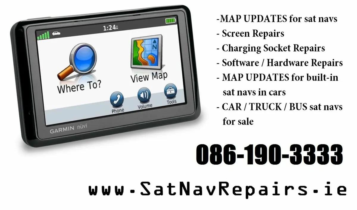 SAT NAV  MAP UPDATES  - REPAIRS  - SALES - Image 3