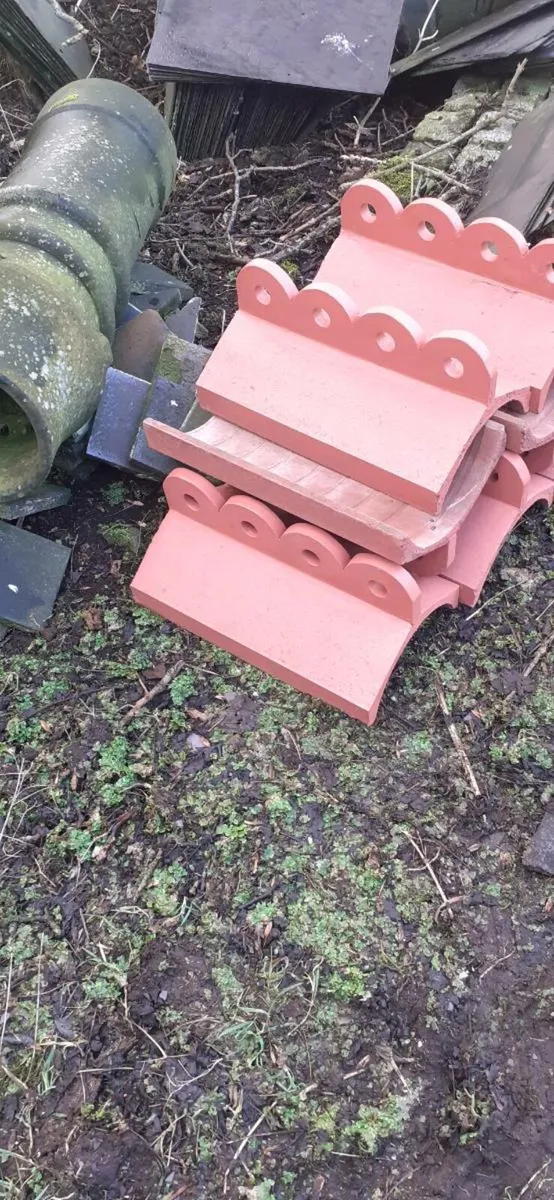 Bangor slates chimney pots floor ridge roof tiles - Image 3