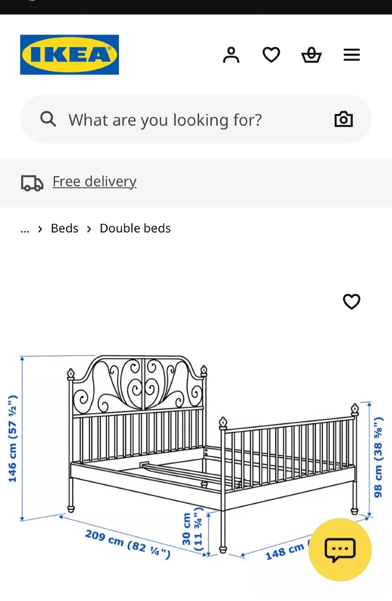 IKEA Bed frames X2 + 4 bedside tables Never used . - Image 1