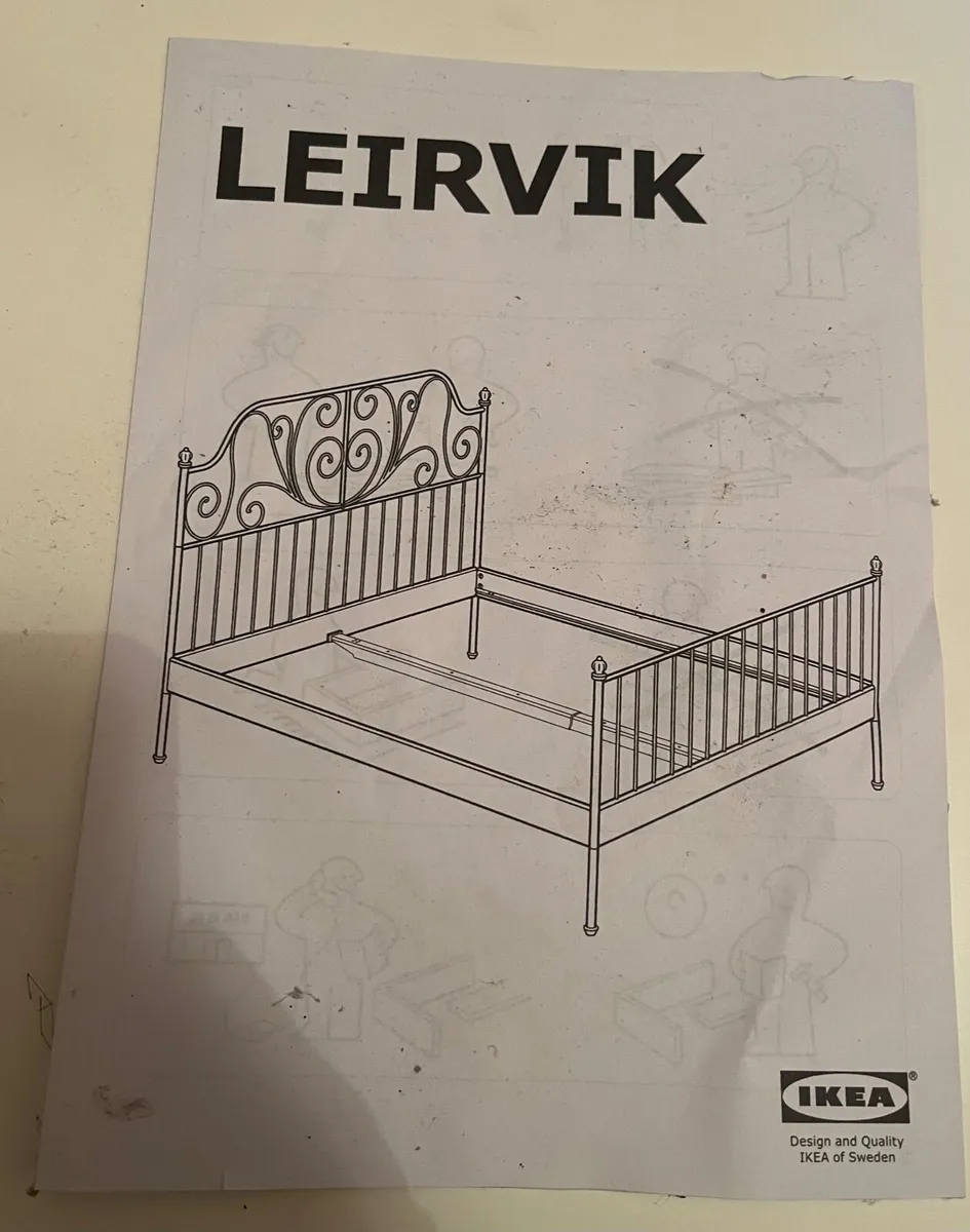 IKEA Bed frames X2 + 4 bedside tables Never used . - Image 2