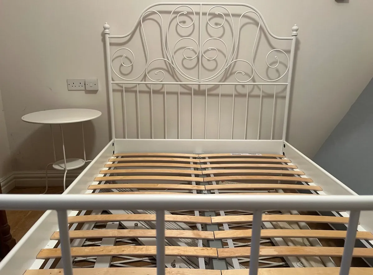 IKEA Bed frames X2 + 4 bedside tables Never used . - Image 3