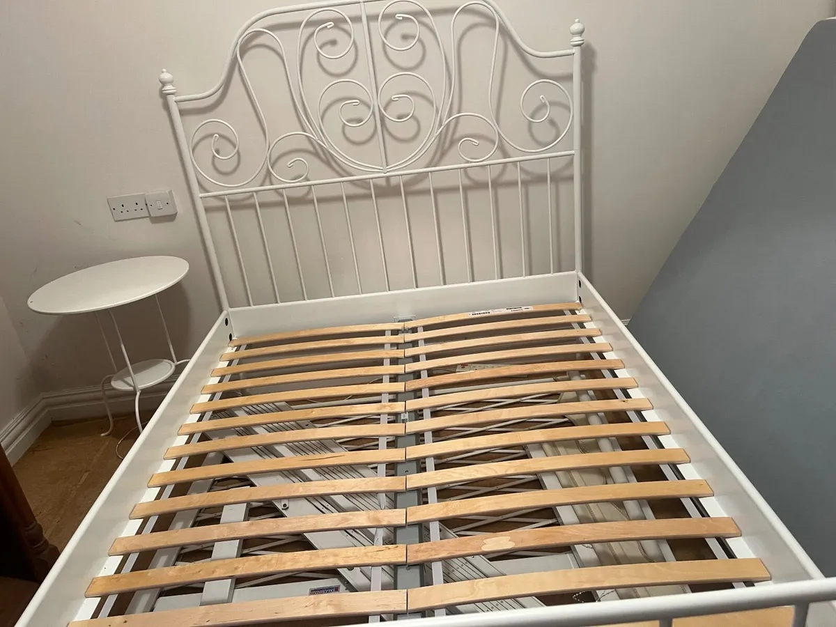 IKEA Bed frames X2 + 4 bedside tables Never used . - Image 4