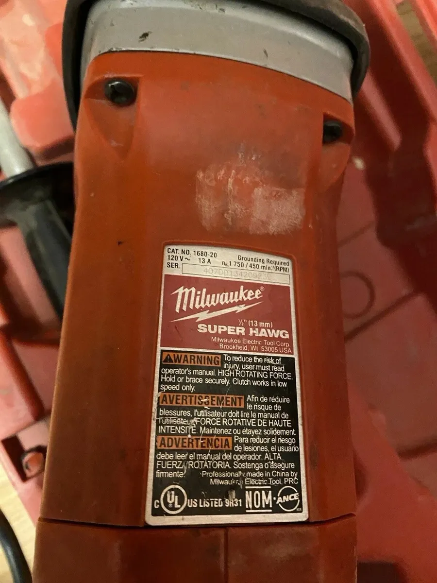 Milwaukee 1/2" Super Hawg 13A Right Angle Drill - Image 4