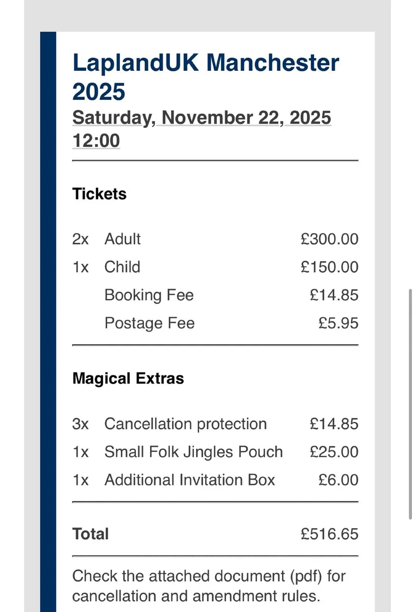 Lapland UK Manchester tickets