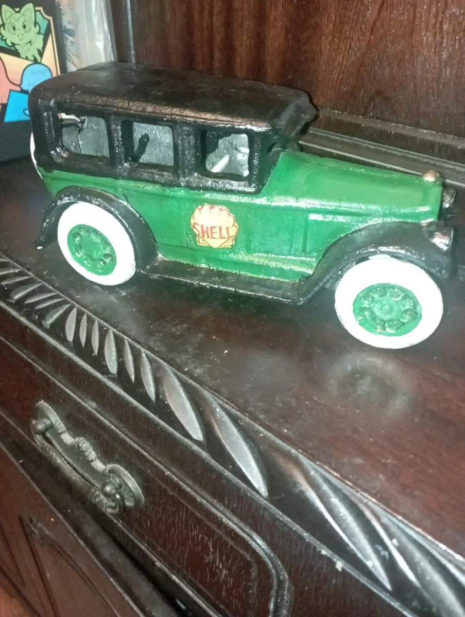RECTO STEEL FORD MODLE T CAST IRON CAR  1-18 SCALE - Image 3