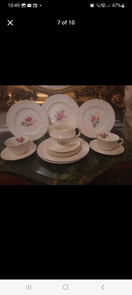 Superior SPODE teaset including dinner plates - Image 3