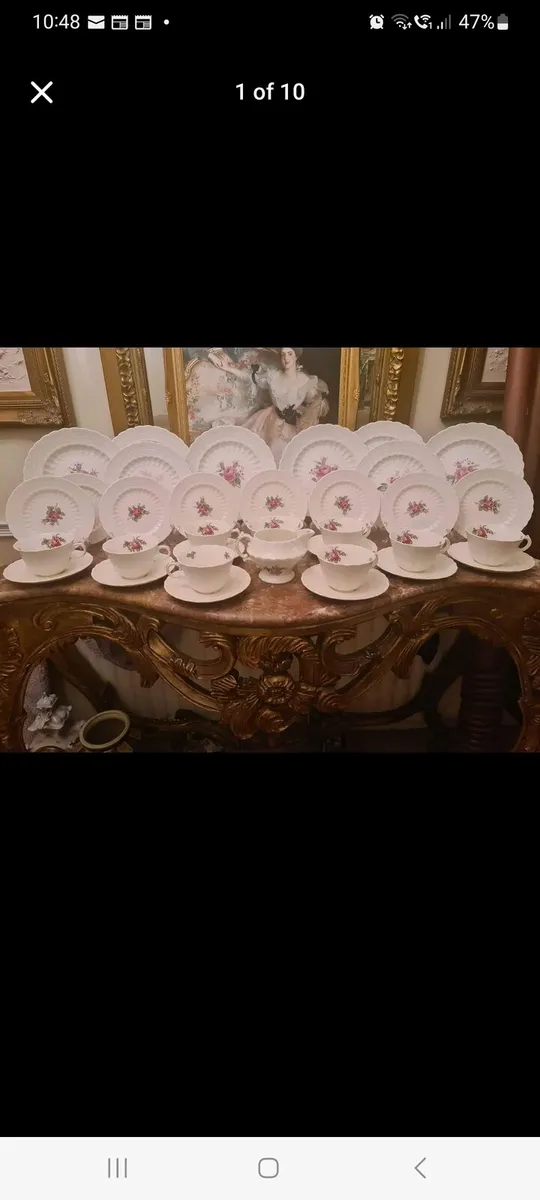 Superior SPODE teaset including dinner plates - Image 1