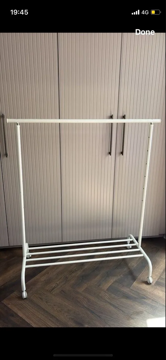 2 like new clothes rails - Image 2