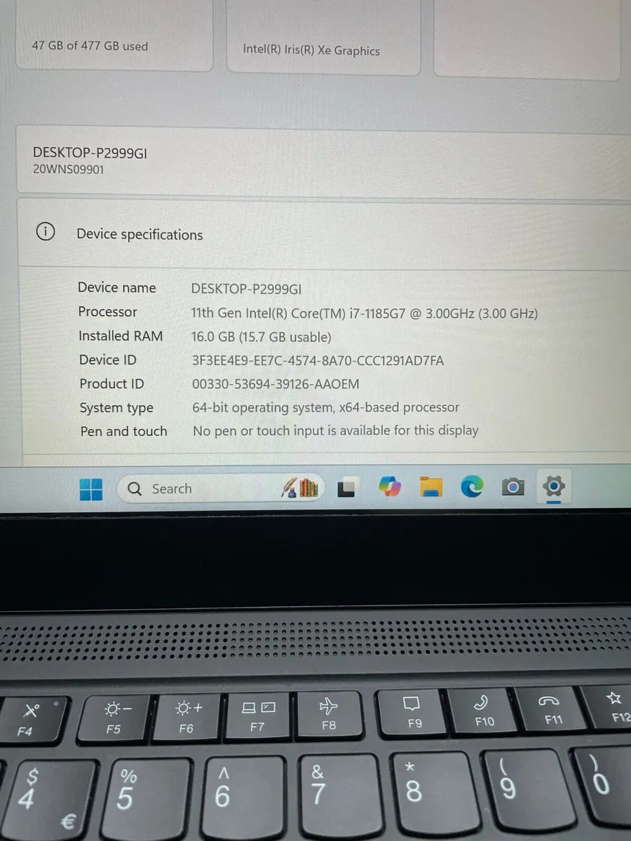 Lenovo T14s i7 pro 16-512ssd win 11 pro - Image 4