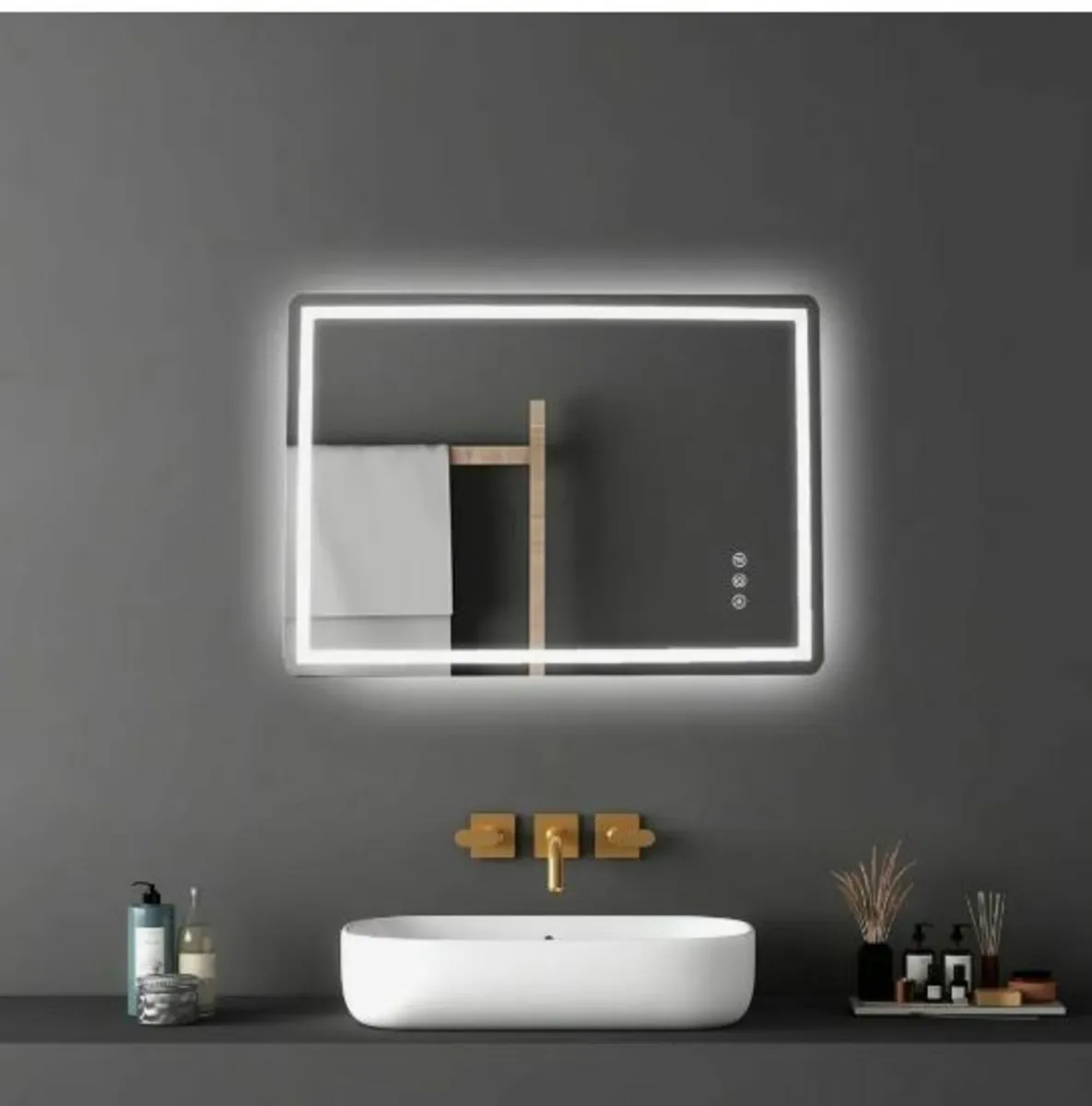 LED Bathroom Mirror 3 Color - Image 2