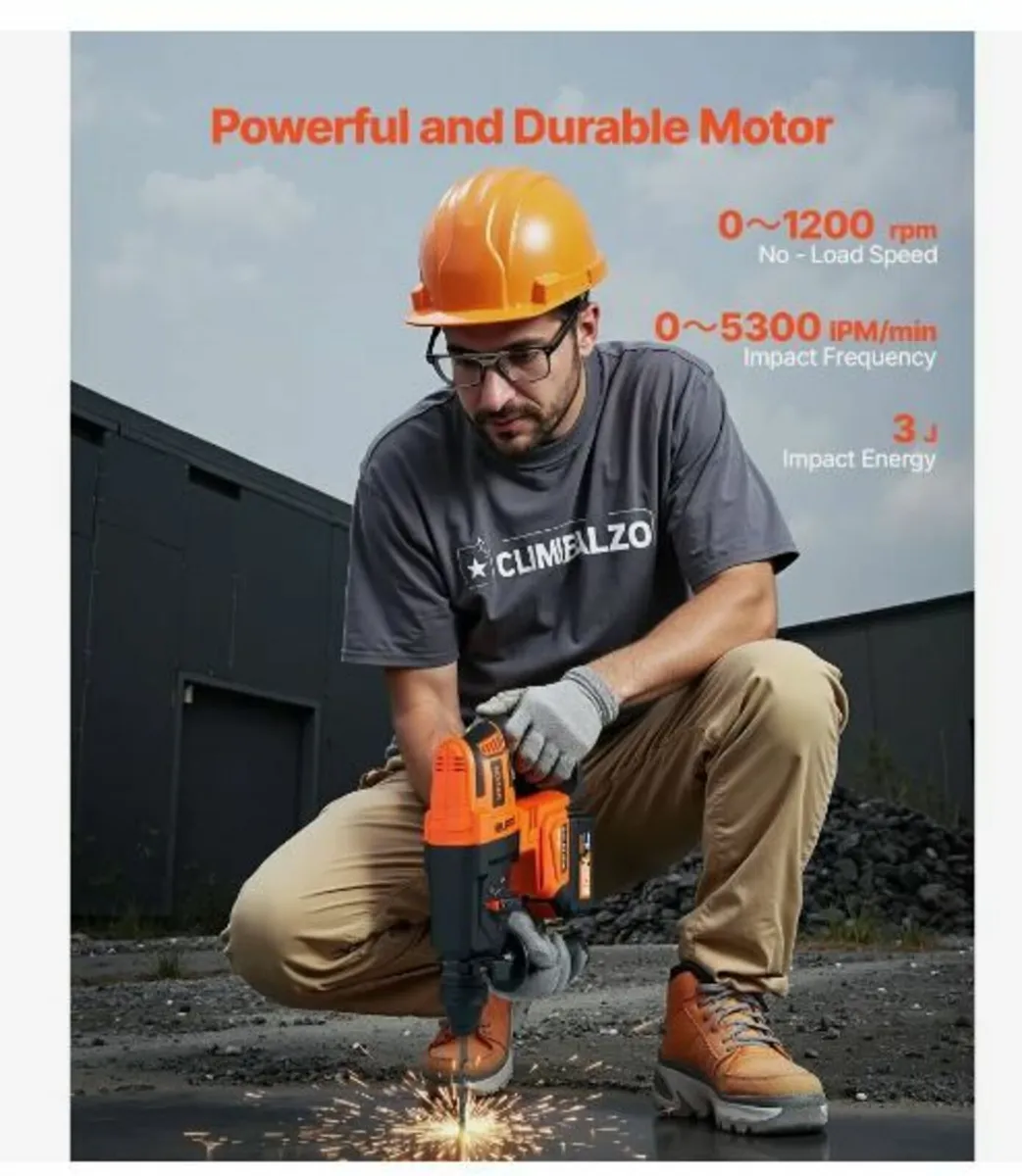 Plus Brushless Cordless Rotary Hammer Drill Kit - Image 3