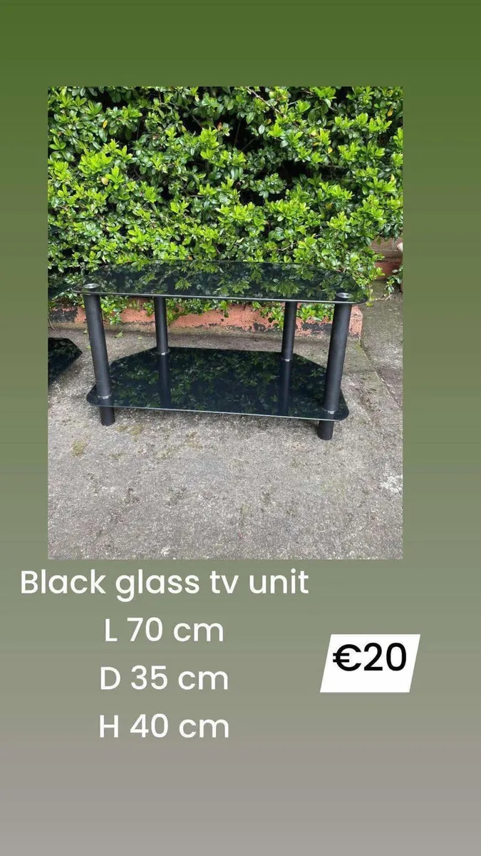 2 glass tv units - Image 3