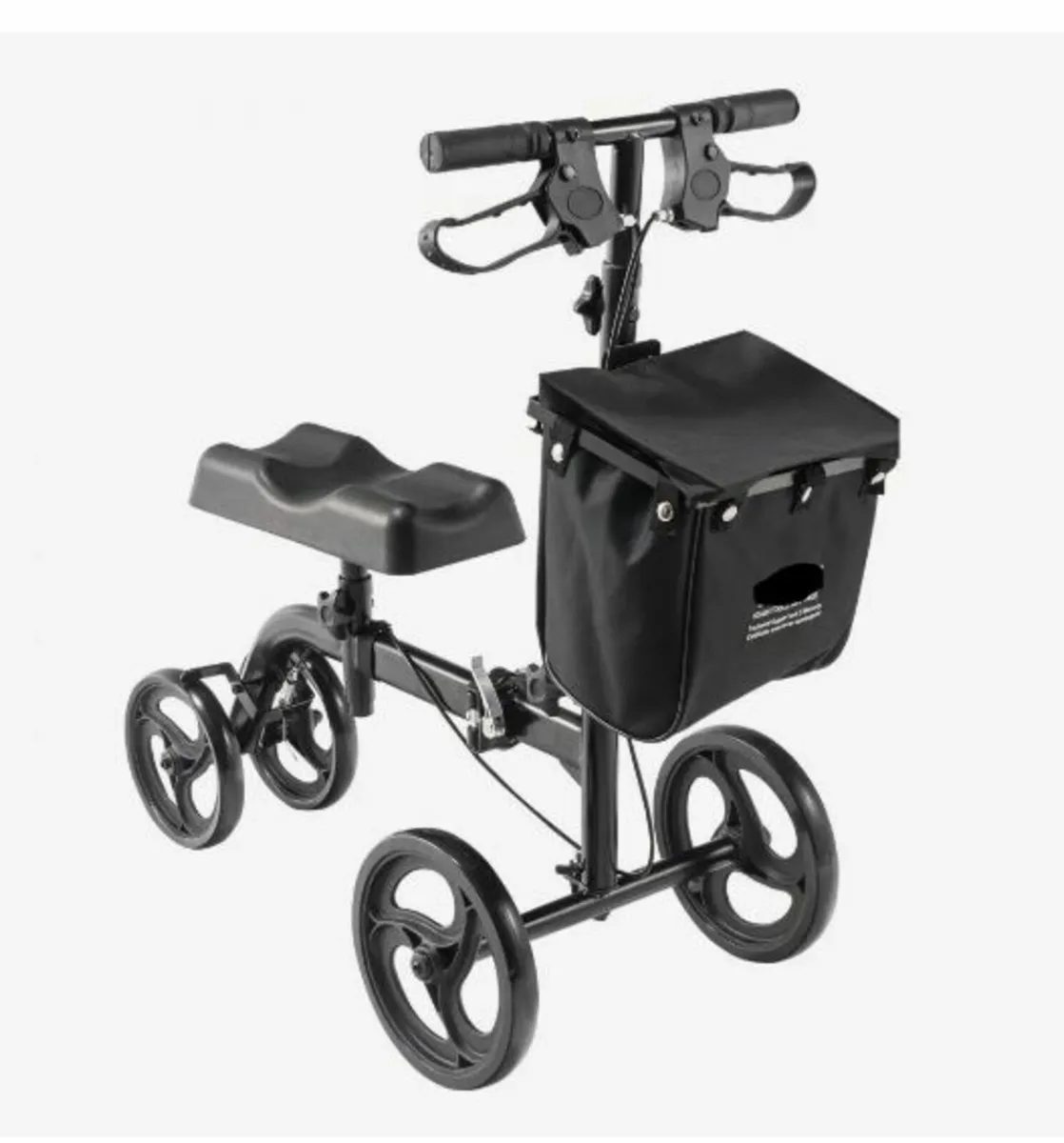 Folding Knee Scooter, Carbon Steel - Image 1