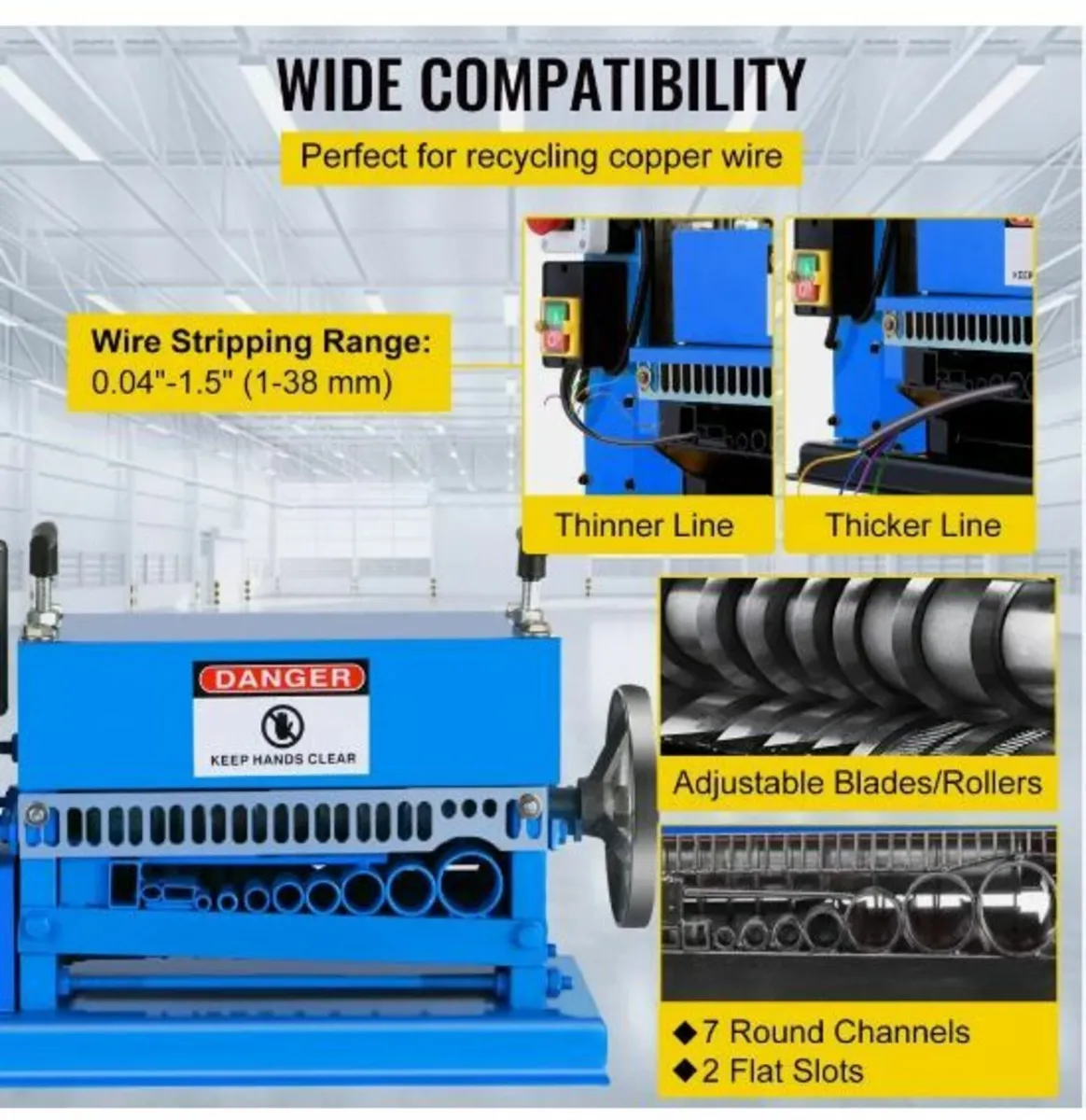 1.5-38MM Automatic Wire Stripping Machine 370W - Image 4