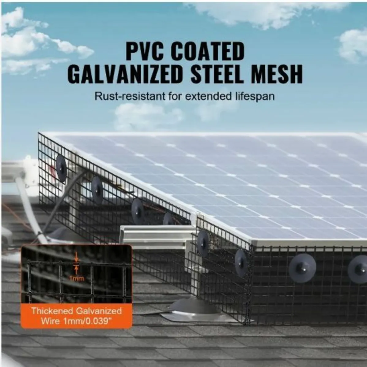 20 x 3048 cm Solar Panel Bird Guard - Image 3