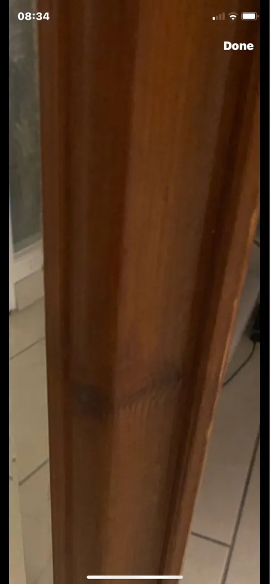 Large Timber Framed Bevelled Mirror - Image 4