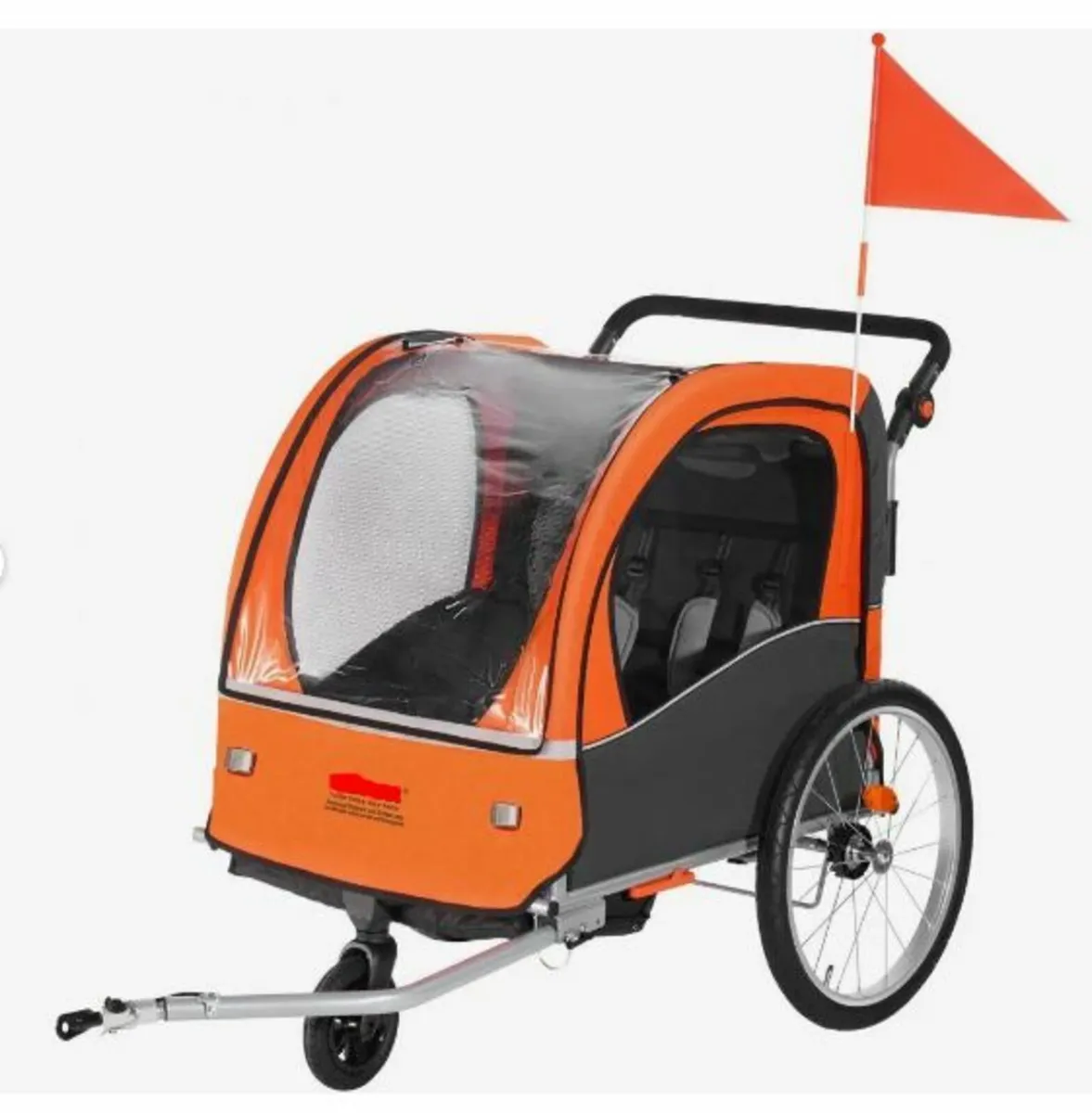 Bike Trailer for Toddlers, Kids, Double Seat - Image 1