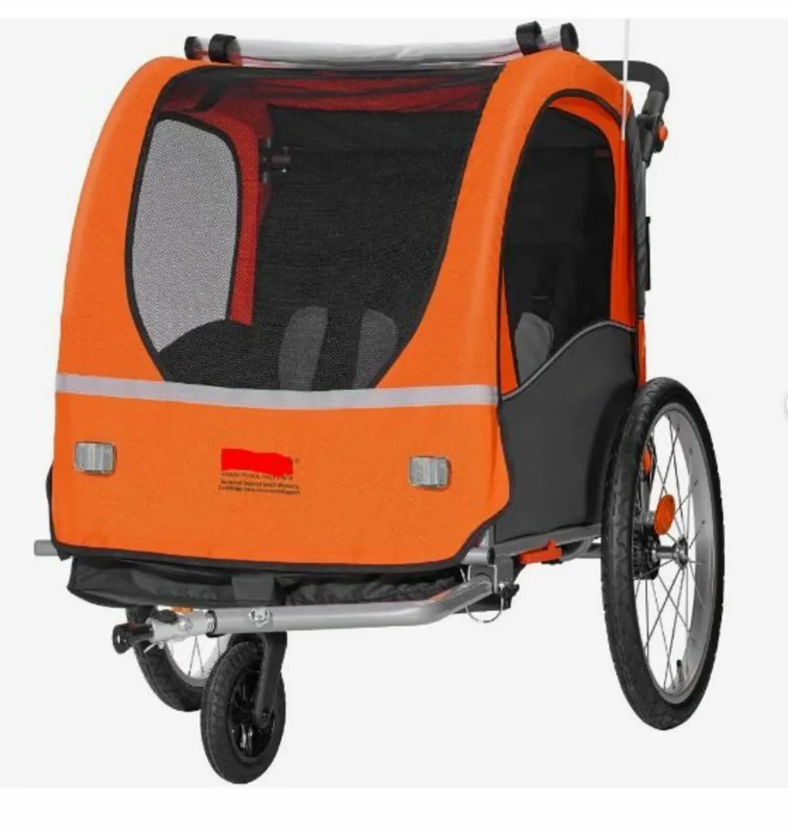 Bike Trailer for Toddlers, Kids, Double Seat - Image 4