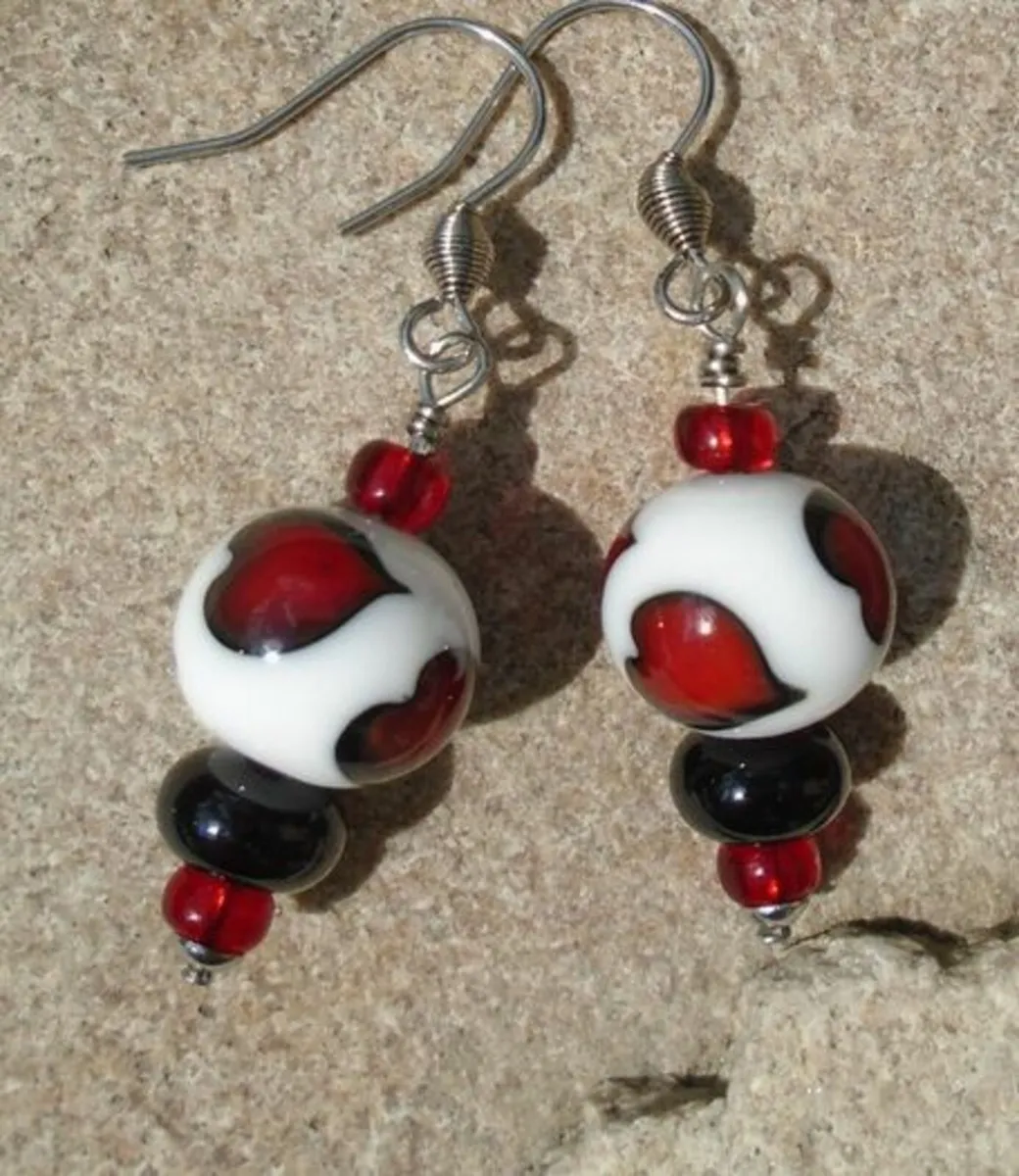 Handmade drop earrings.Gift, Jewellery - Image 1