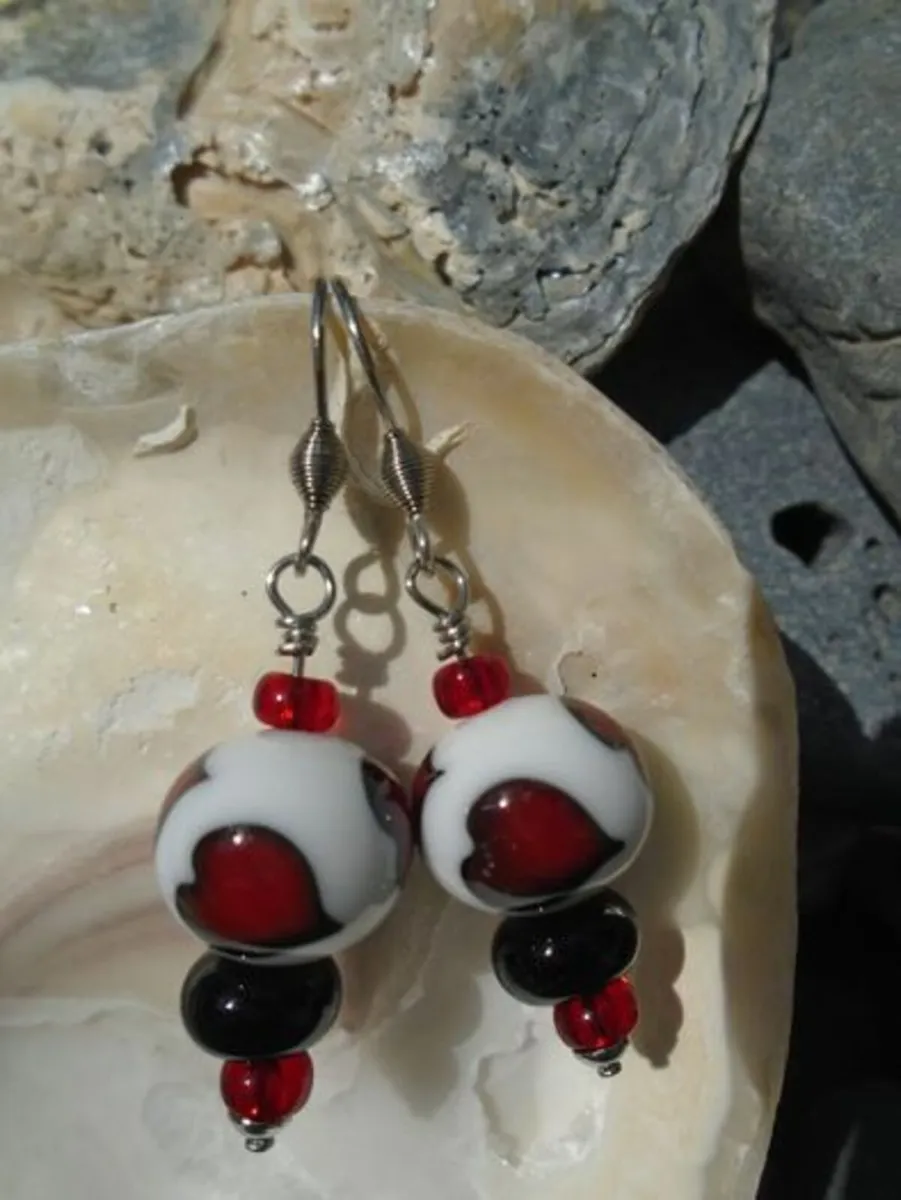 Handmade drop earrings.Gift, Jewellery - Image 3