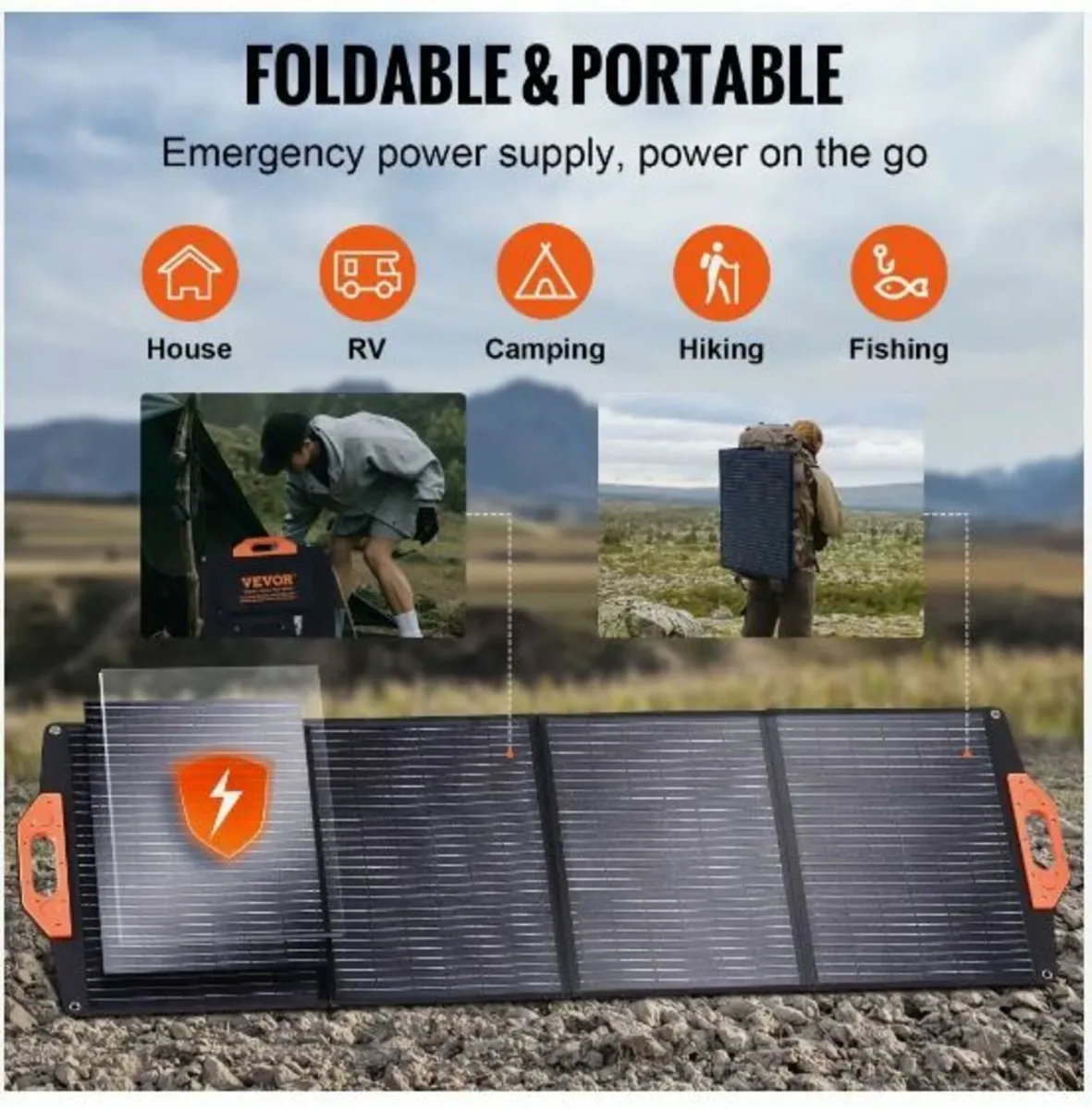 Portable Monocrystalline Solar Panel 120W - Image 2