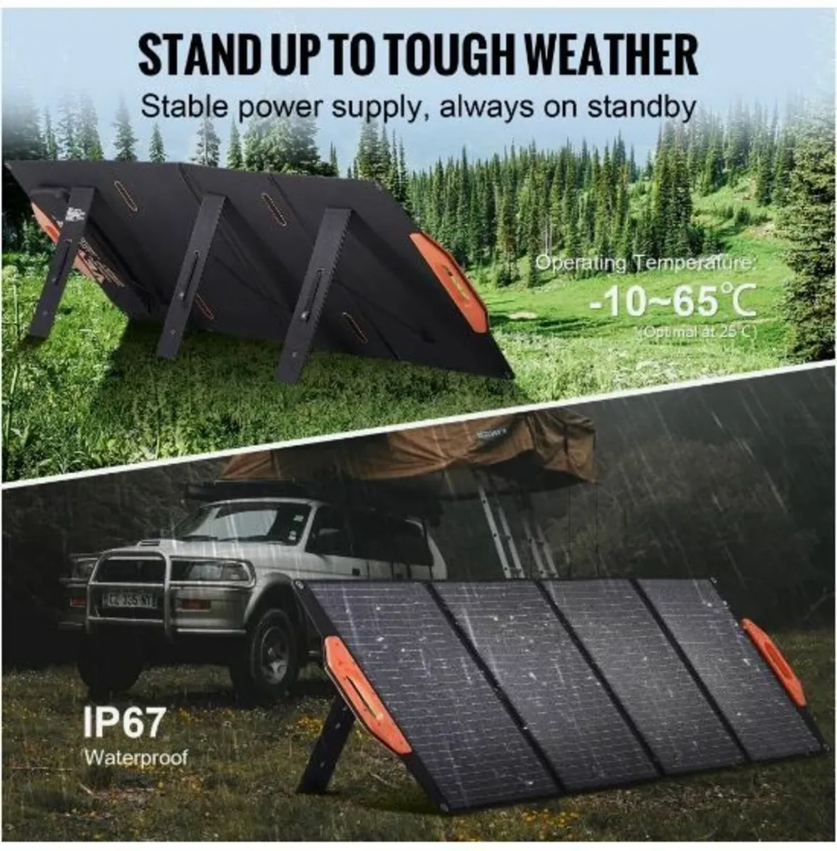 Portable Monocrystalline Solar Panel 120W - Image 3