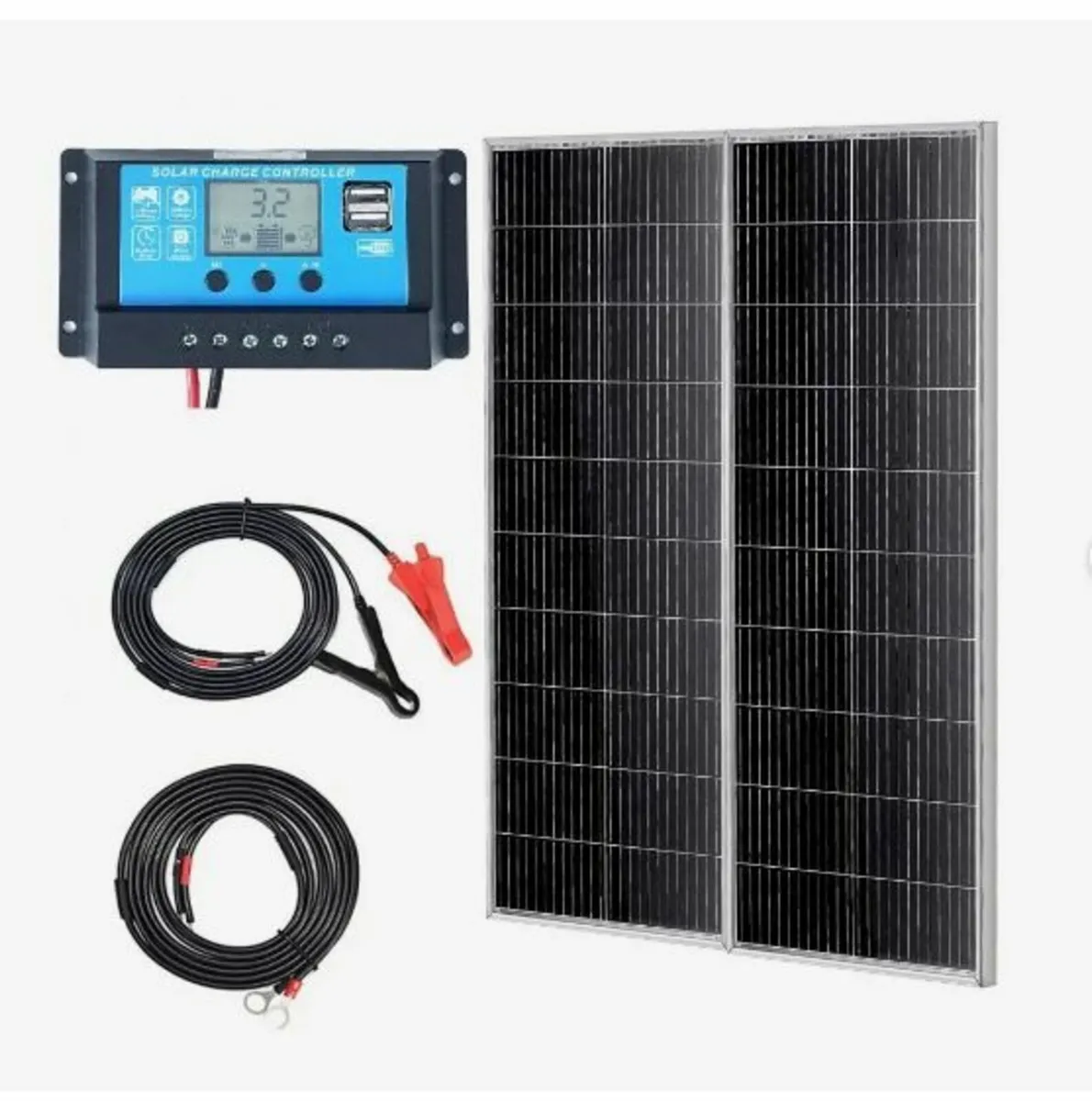 200W Monocrystalline Solar Panel Kit 2PCS Solar - Image 1