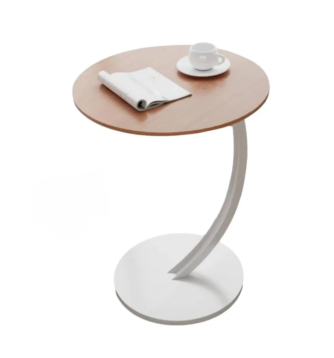 C Shaped Sofa End Coffee Table NEW - Image 2