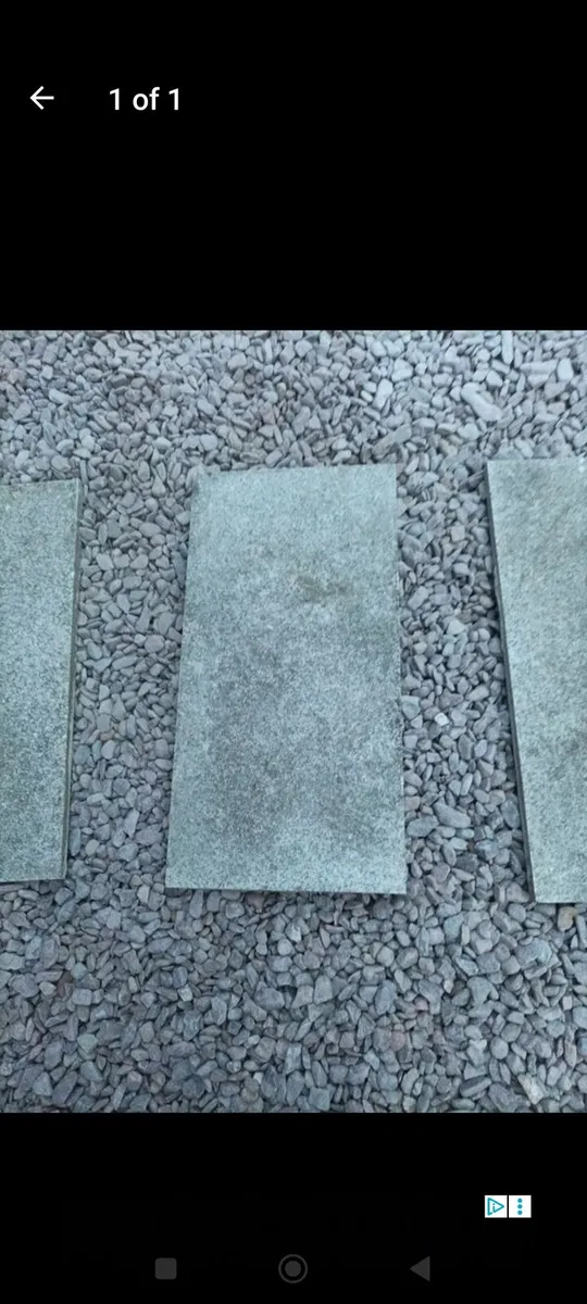 Granite paving slabs