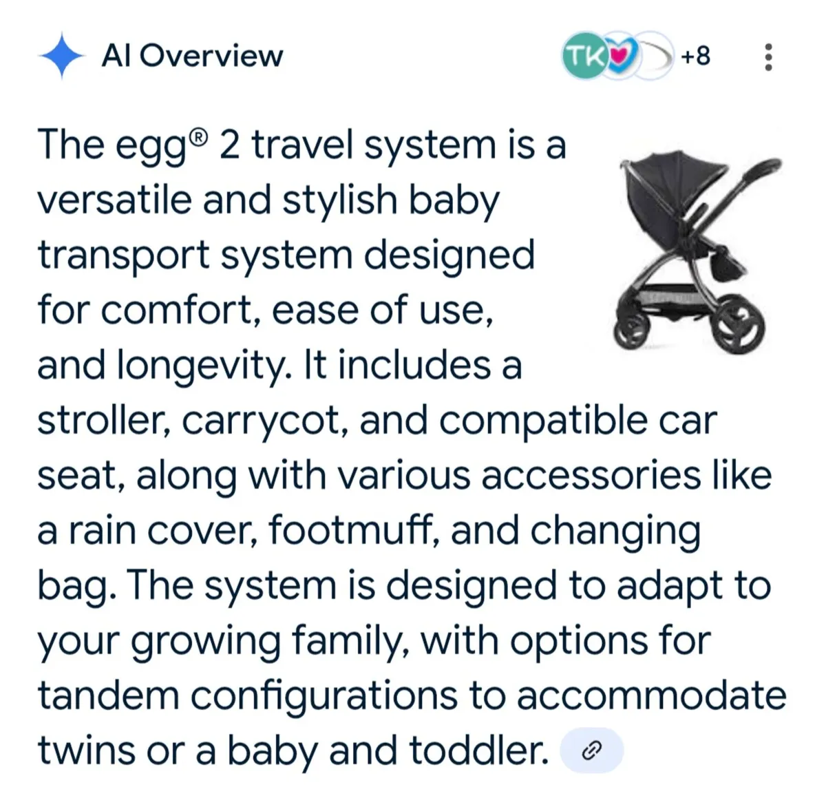 Egg 2 *Immaculate* travel system - Image 3