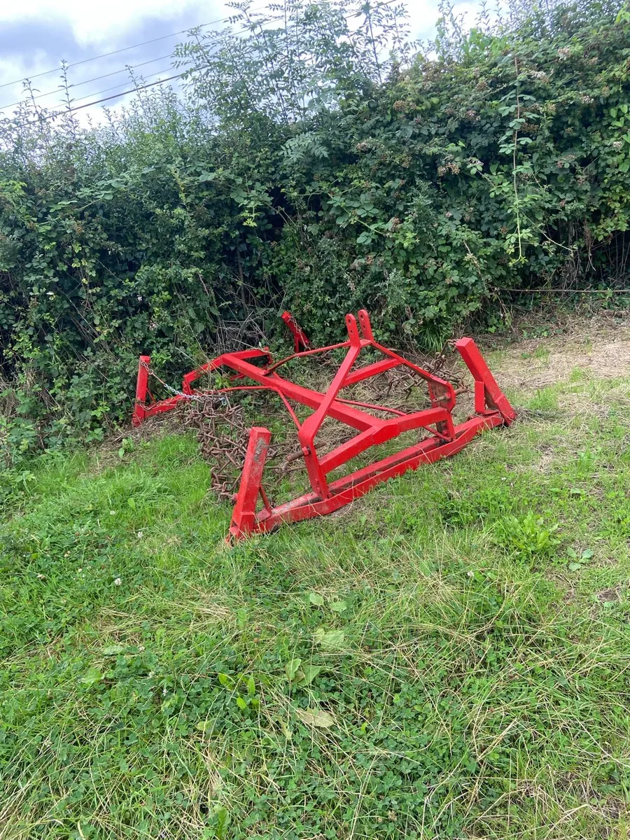 Chain harrow and land leveller frame - Image 1