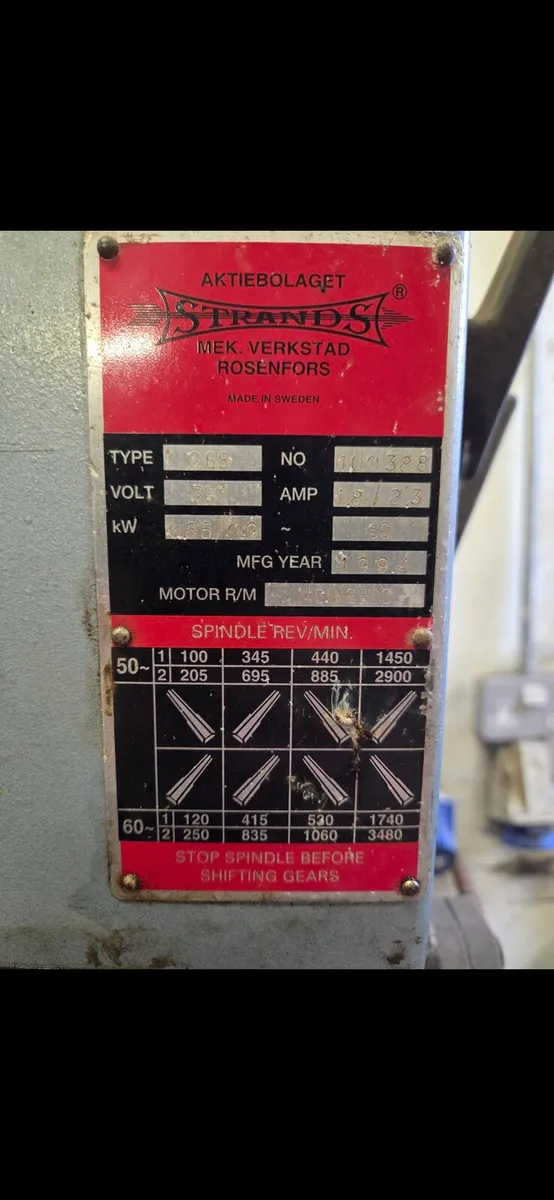 3phase gear driven pillar drill - Image 2